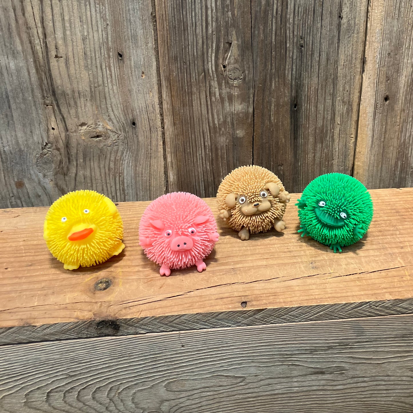 Farm Animal Puff Ball Toys