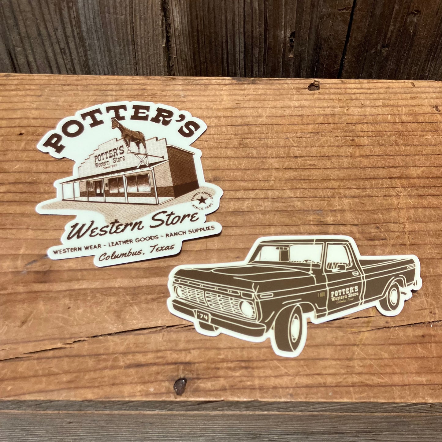 Potter's Truck Sticker
