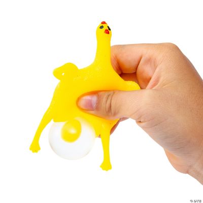 Egg-Laying Rubber Chicken Toy