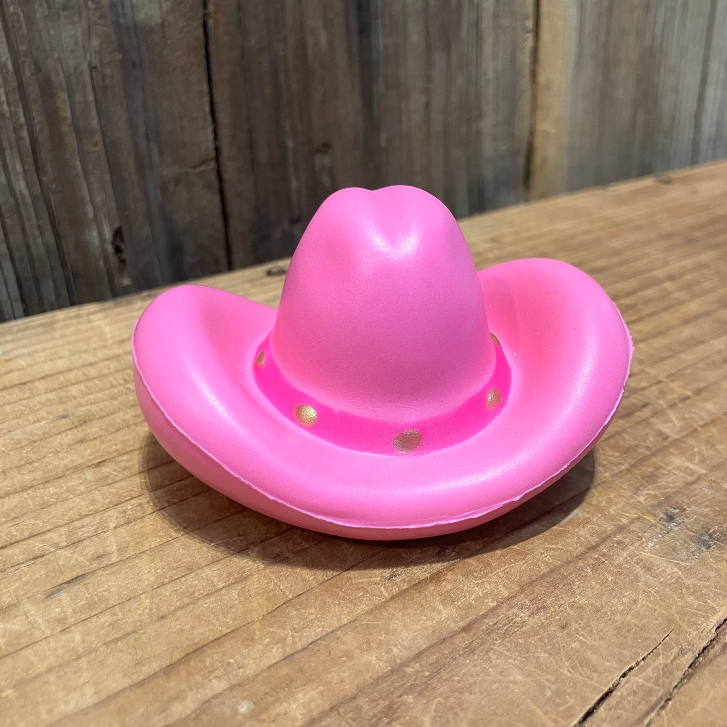 Pink Cowgirl Hat Stress Toy
