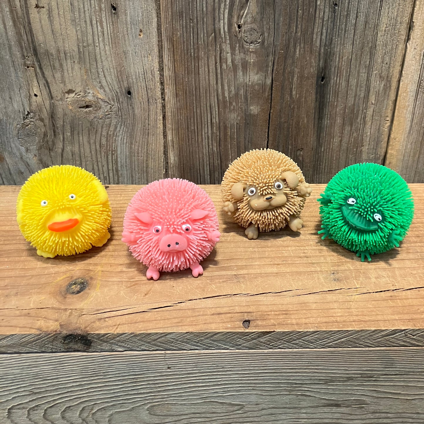 Farm Animal Puff Ball Toys