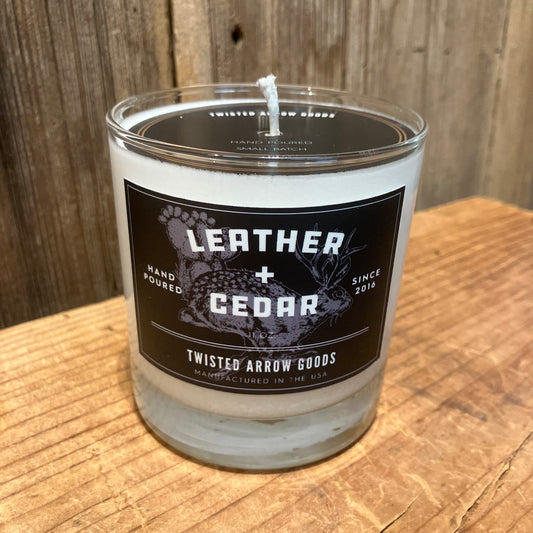 Leather + Cedar Candle