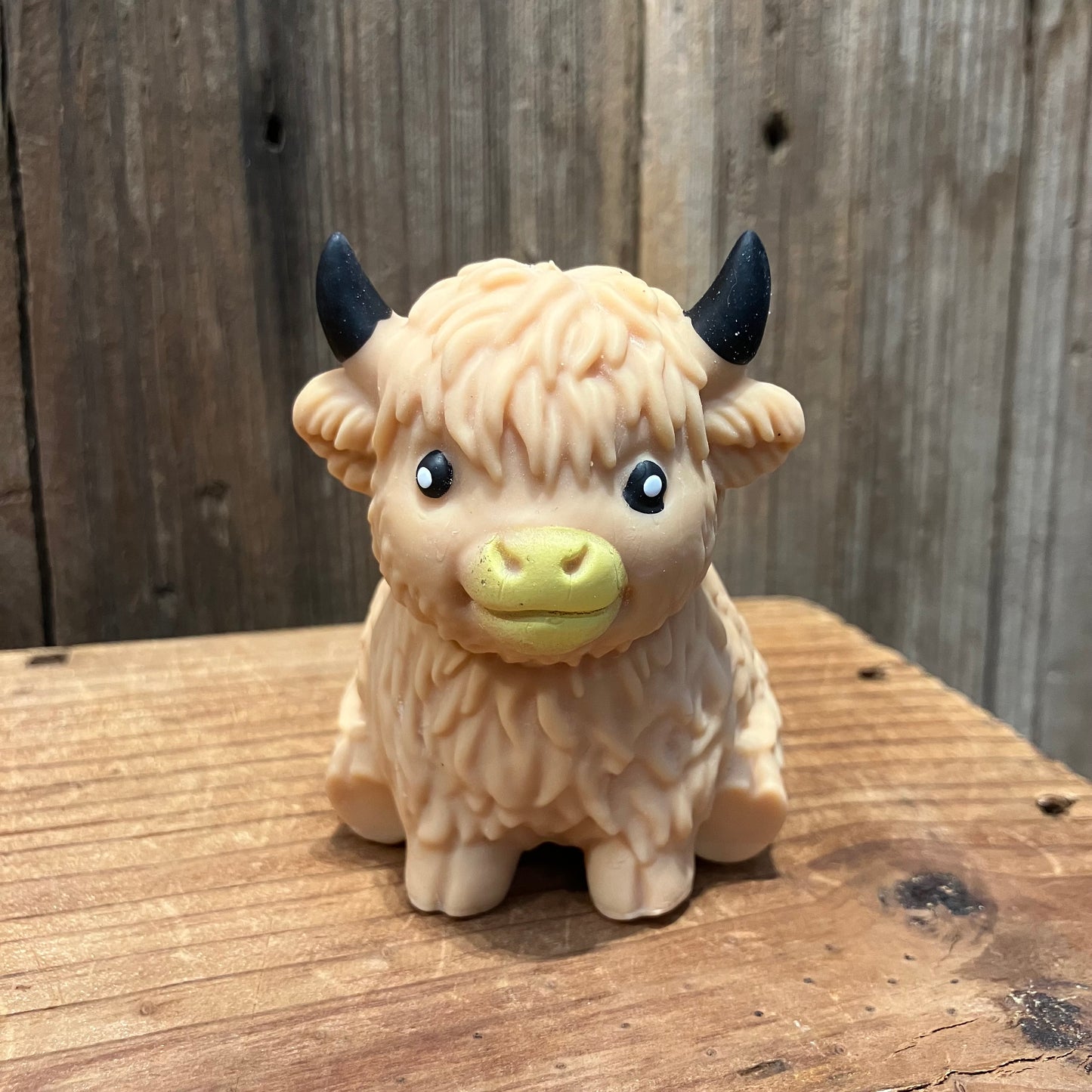 Sitting Highland Cow Squishy Toy