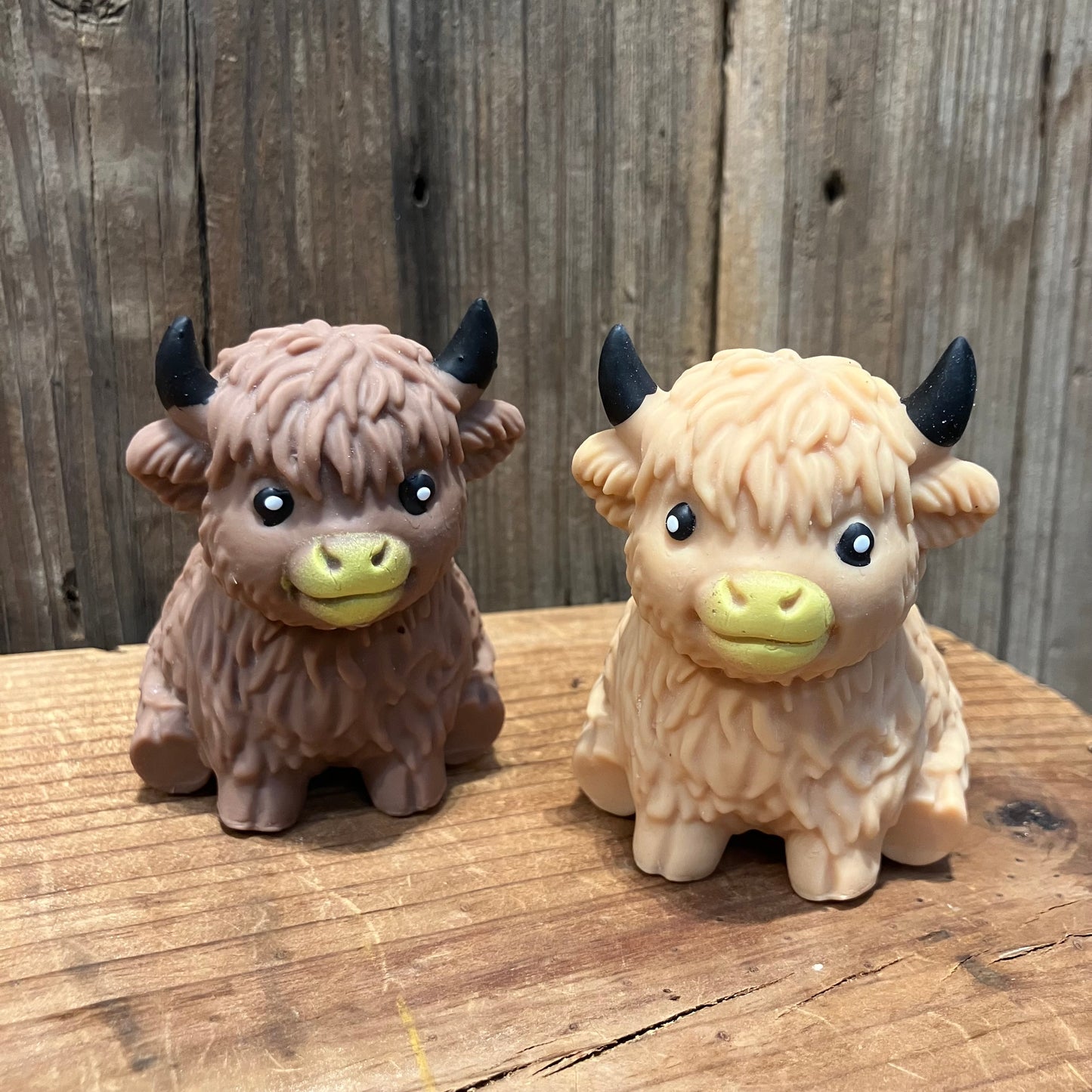 Sitting Highland Cow Squishy Toy