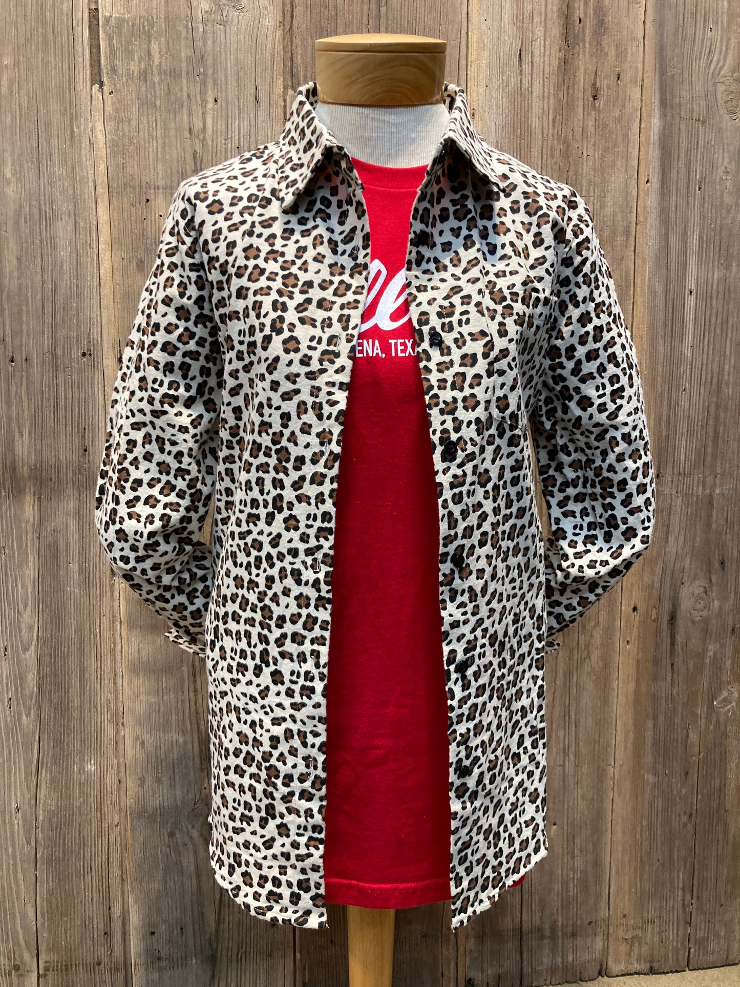 Gilley's Sequin Leopard Flannel