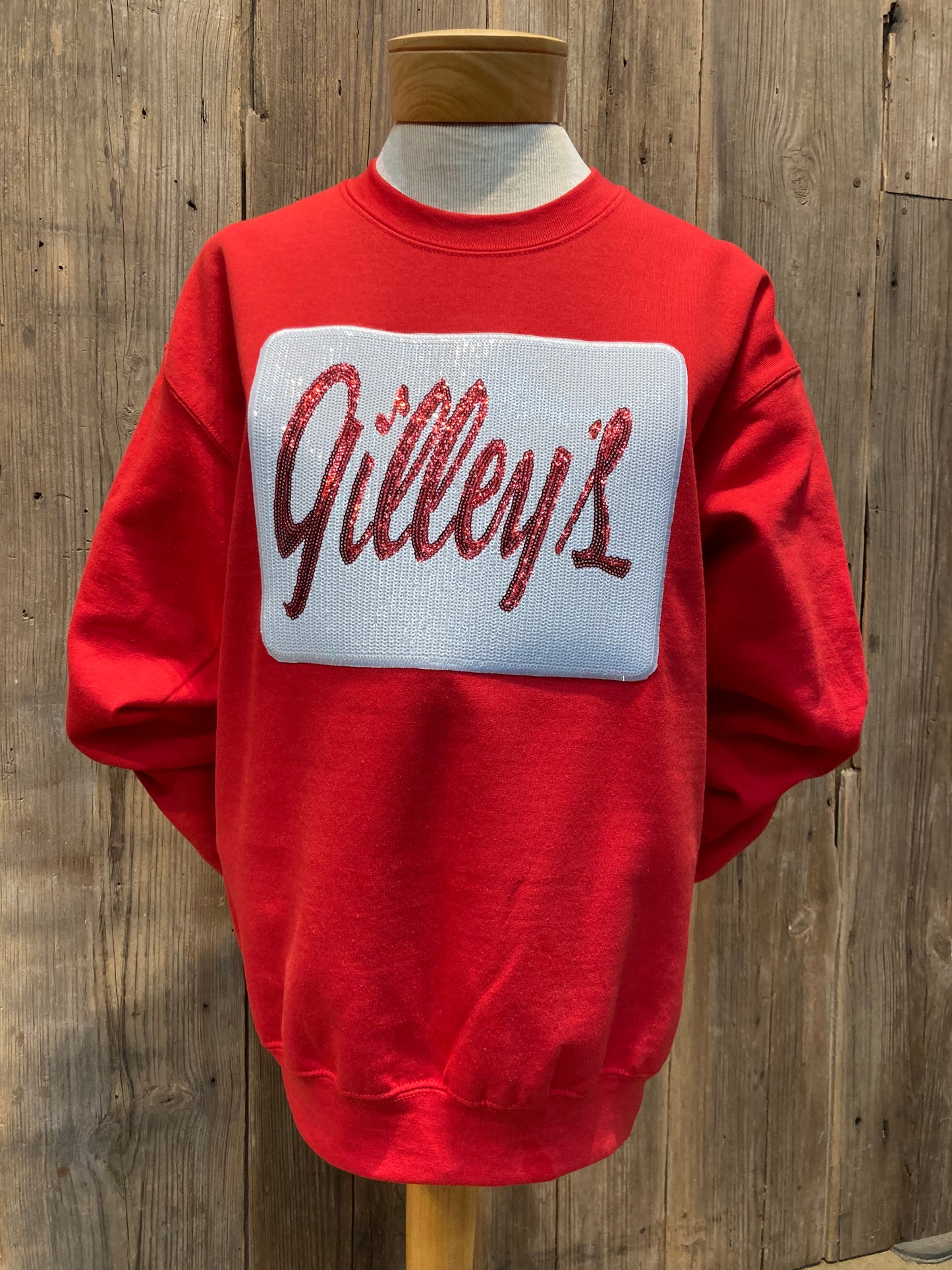 Gilley's Sequin Red Sweatshirt