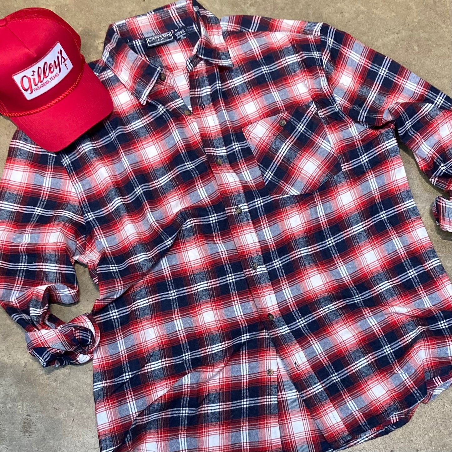 Gilley's Sequin Classic Plaid Flannel