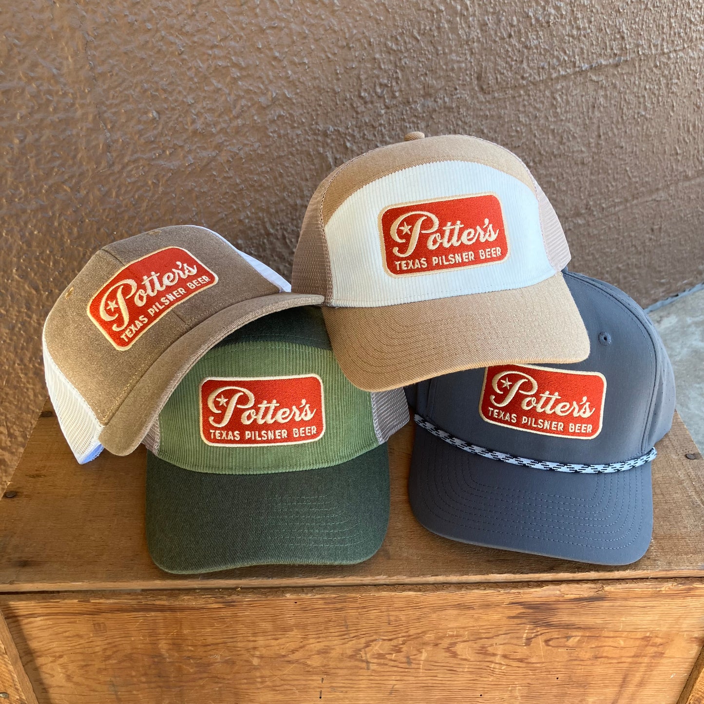 Potter's Pilsner Logo Caps