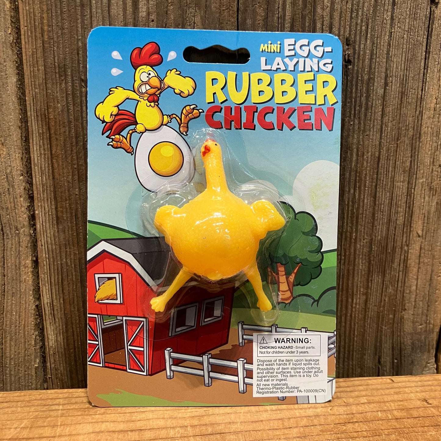 Egg-Laying Rubber Chicken Toy