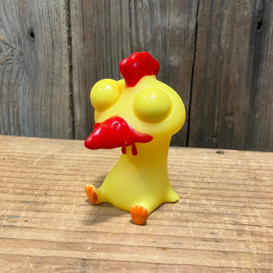 Eye-Popping Rubber Chicken Toy