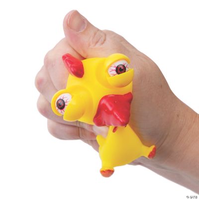 Eye-Popping Rubber Chicken Toy