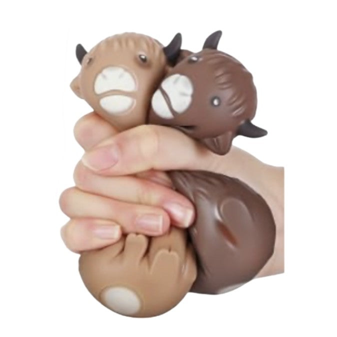 Sitting Highland Cow Squishy Toy