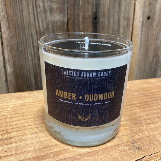 Amber + Oudwood Candle